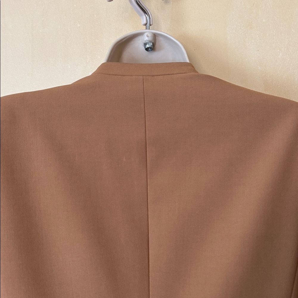 Calvin Klein Camel Open-Front Blazer size 6P - Picture 8 of 12